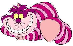 The Cheshire cat from Alice in Wonderland